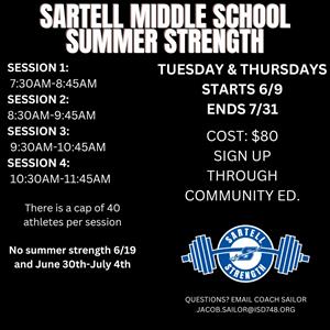 SMS Summer Strength