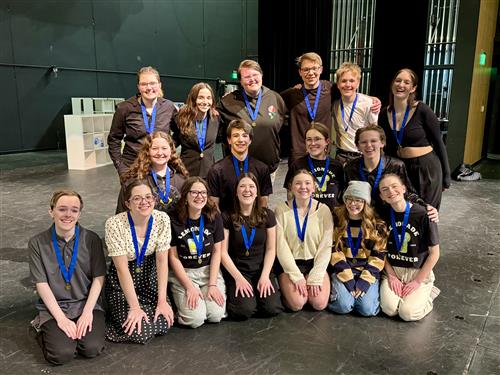 The cast and crew of the 2025 One Act Play