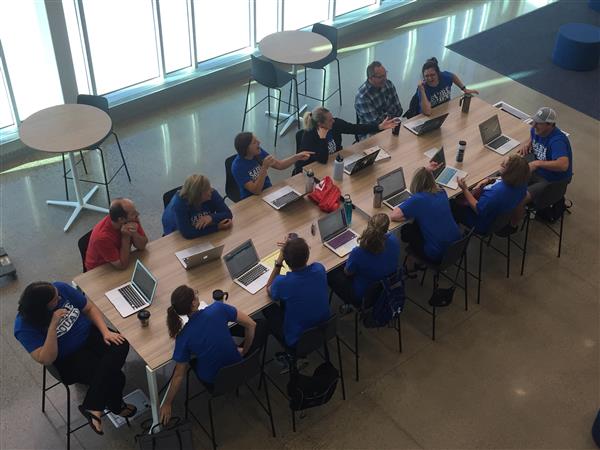 Teachers at professional learning event