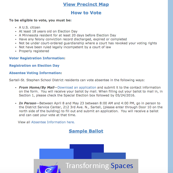 Middle of 2016 voter info page.